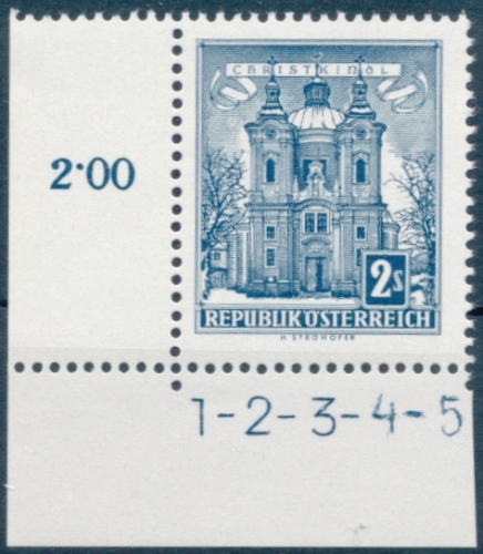 Briefmarke mit Symbolzahl(en)